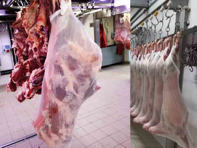 Heavy duty beef carcass stockinette bag